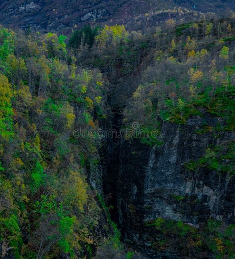 Deep Ravine In The High Wild Mountains Stock Image Image Of Narrow