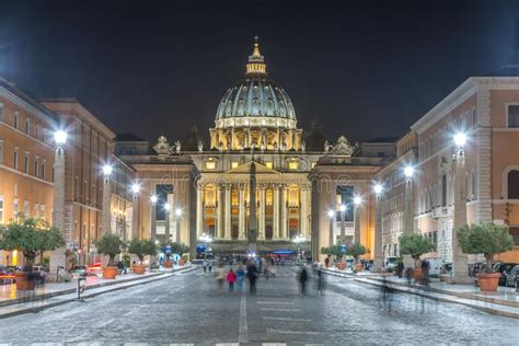Vatican City Night View Editorial Stock Photo Image Of Italy 110303298