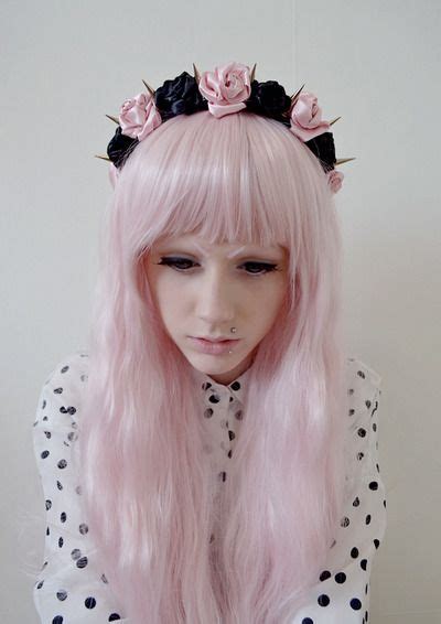 Pink Goth Hair Grunge Hair Hair Color Pastel Pink Hair Pastel