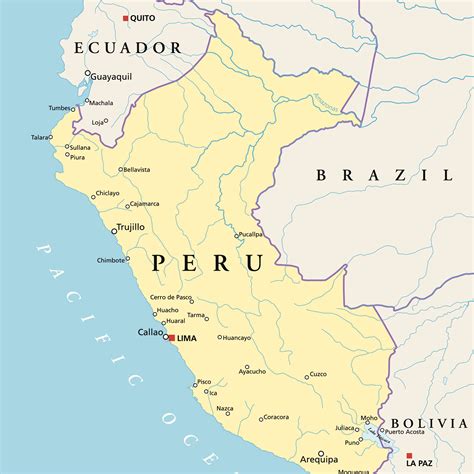 Geopolitical Map Of Peru Peru Maps Images And Photos Finder