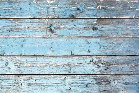 Light Blue Wood Texture With Horizontal Planks Ideal For Backgrounds