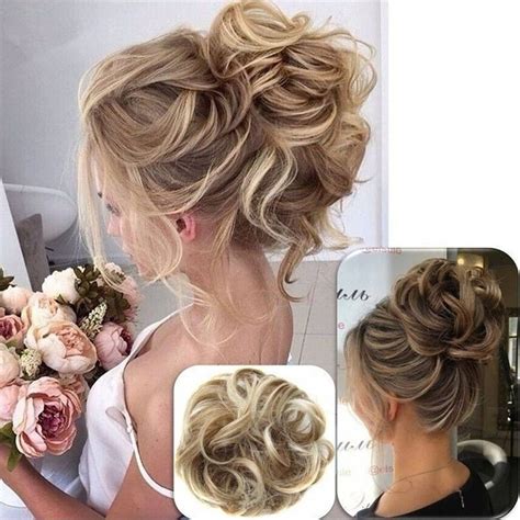 2019 Newest Fashion Curly Messy Bun Hair Piece Scrunchie Updo Cover