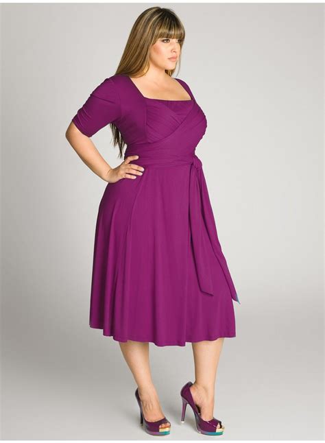 tiffany plus size dress in orchid dresses by igigi tea length dresses plus size dresses plus