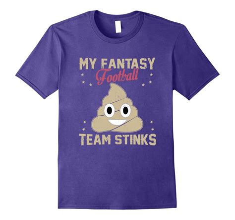 My Fantasy Football Team Stinks Poop Emoji Emoticon T Shirt Fl
