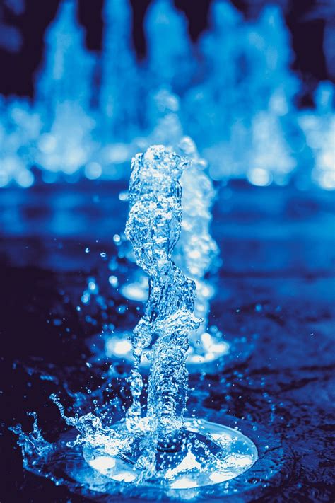Free Images Fountain Electric Blue Water Feature Liquid Drinking