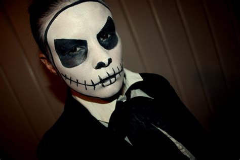 Halloween Makeup Jack Skellington Skönhetsblogg