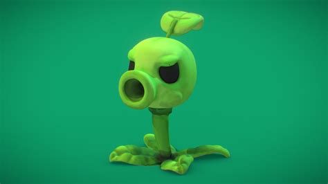 pvz pea shooter download free 3d model by magicwendric [36c813f] sketchfab