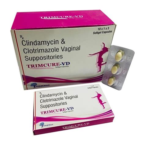 Clindamycin And Clotrimazole Vaginal Suppositories Softgel Capsules At
