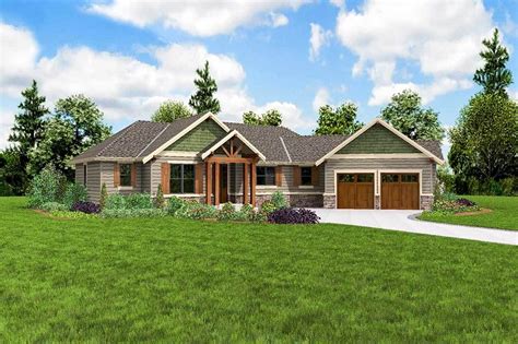 Craftsman Ranch Craftsman Style House Plans Ranch House Plans House