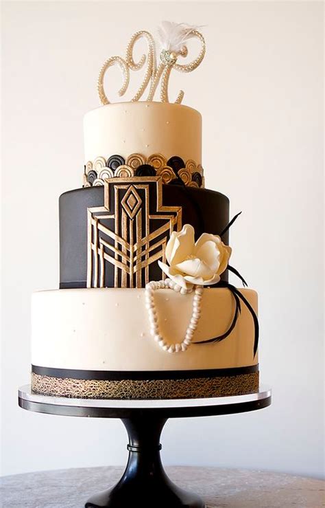 Check spelling or type a new query. 27 Refined And Bold Art Deco Wedding Cakes - Weddingomania
