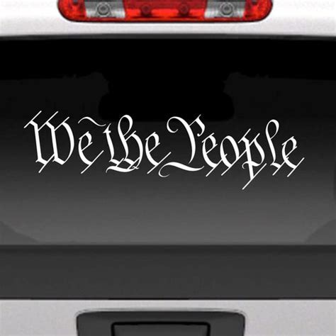 We The People Vinyl Decal Sticker United States Constitution Etsy