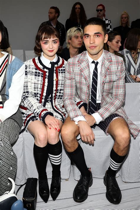 Maisie Williams And Her Boyfriend Wore Matching Makeup Looks During Pfw