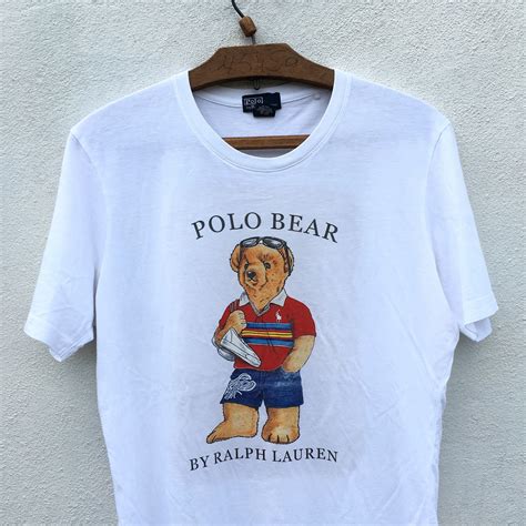 Rare Vintage Polo Bear By Ralph Lauren Big Logo Spell Out Etsy