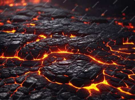 Premium Ai Image Molten Power Seamless Texture Of Lava And Melting Rocks