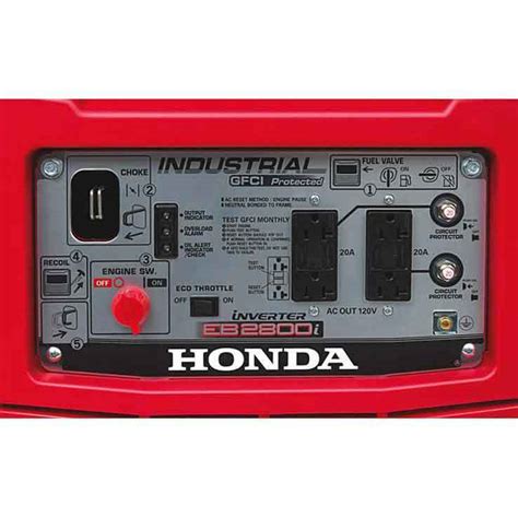 Honda Eb2800i Full Frame 2800 Watt Portable Inverter Generator Red
