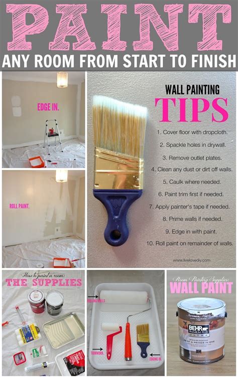 How To Paint a Room (LiveLoveDIY) | Painting tips, Diy home improvement