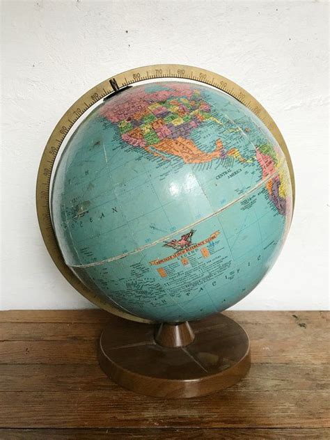 Vintage Replogle World Globe 12 Inch Office Globe World Globes