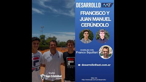 Cerúndolo alcanzó el puesto 332 en el ranking atp de singles el 1 de febrero de 2021. #Desarrollo: Francisco y Juan Manuel Cerúndolo - YouTube