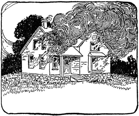 Two Story House On Fire Clipart Etc
