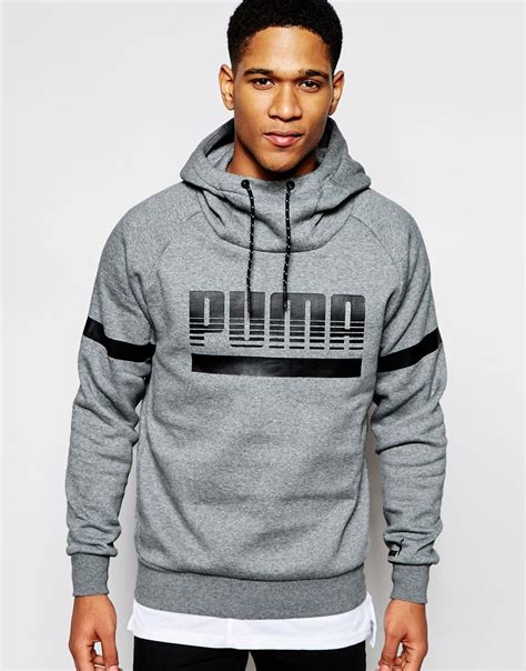 Looking for a good deal on hoodie men? Lyst - Puma Graphic Hoodie in Gray for Men