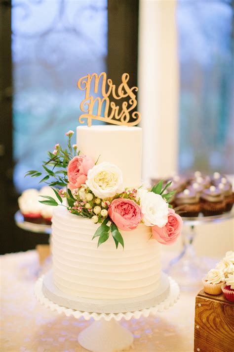 Romantic Texas Winter Wedding Wedding Cake Toppers