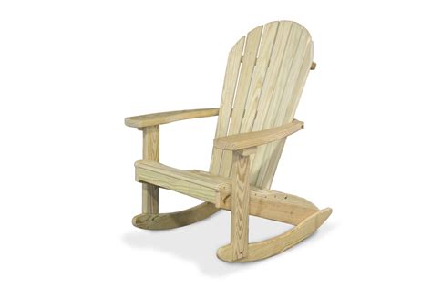 Wood Adirondack Rocking Chair - YardCraft