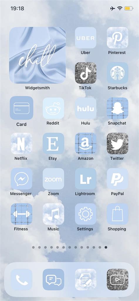 Ios 14 App Icons Sky Blue Customize Your Iphone Home Screen Widget
