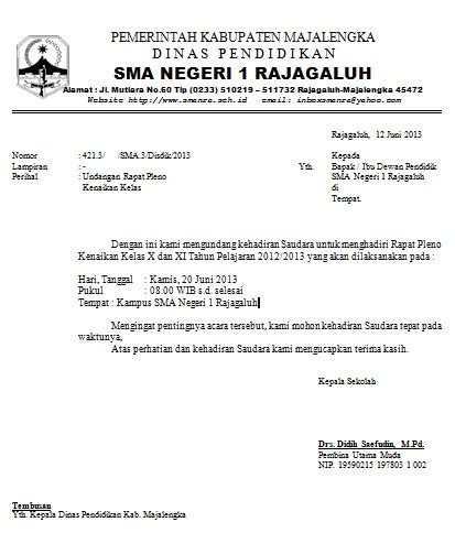 Kumpulan Contoh Surat Undangan Terlengkap Dan Terbaru