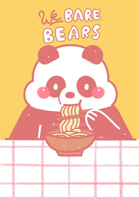 We Bare Bears Panda Food Por Erika Ibaceta By Deviantart