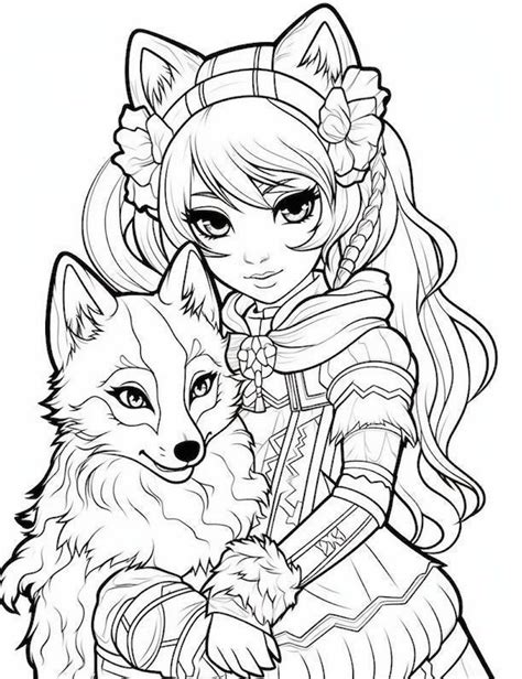 Aggregate 76 Anime Wolves Coloring Pages Latest Vn