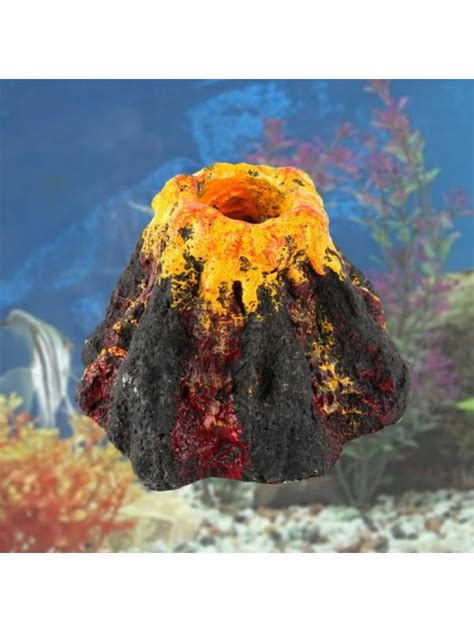 Aquarium Fish Tank Bubbler Ornament Air Bubble Stone Volcano Props