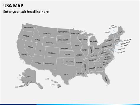 Color an editable map, fill in the legend, and download it for free to use in your project. PowerPoint USA Map - United States Map PPT | SketchBubble