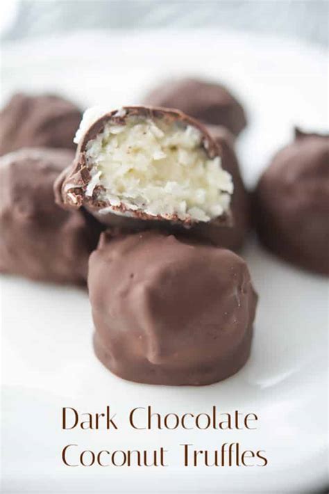 Dark Chocolate Coconut Truffles Carries Experimental