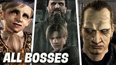 Resident Evil 4 Remastered All Bosses And Ending Youtube