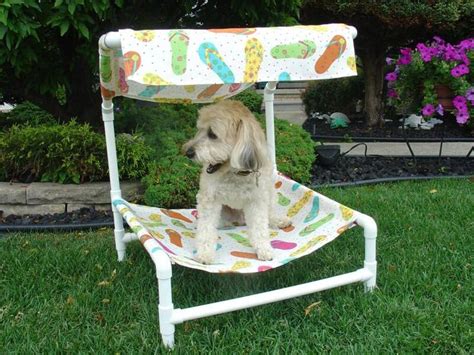 Ample and stable, this outdoor dog bed offers a lot in terms of support. Outdoor dog bed with removable canopy. Buy it or DIY it ...