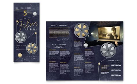 film festival brochure template design