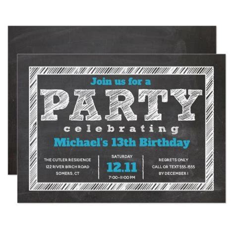 Pin on Boys Birthday Party Invitations