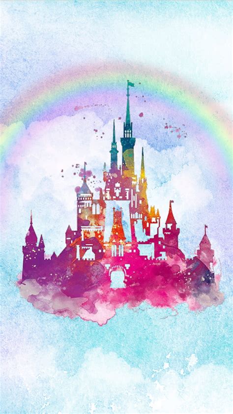 Rainbow Castle Cinderella Cinderella Castle Disney Disney Castle
