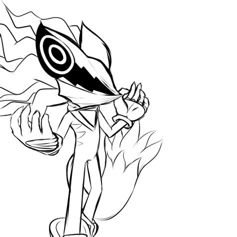 Infinite Sonic Forces Coloring Pages - Super Sonic Coloring Page