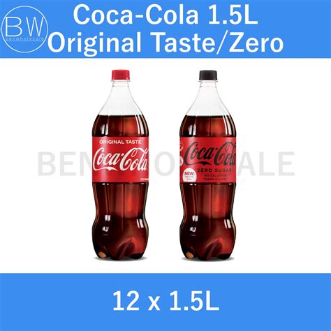 Coca Cola Coke Original Taste Coke Zero No Sugar 15l 12 X 15l