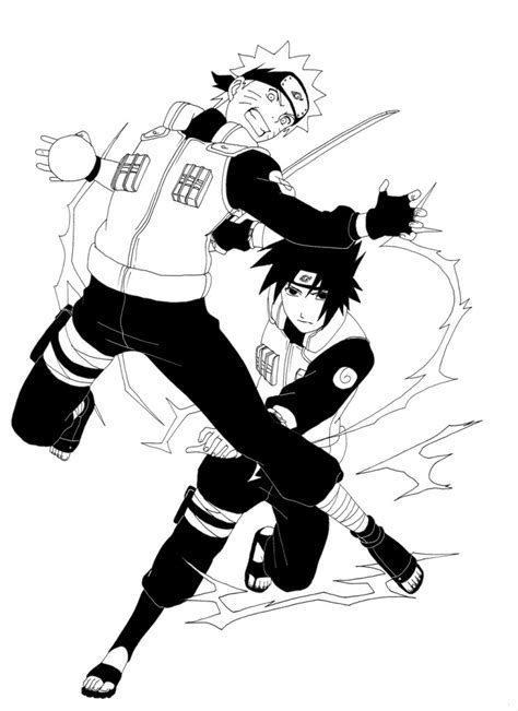 Naruto Contro Sasuke Disegni Da Colorare Disegni Da Colorare E