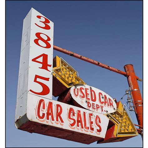 Vintage Car Dealership Signs