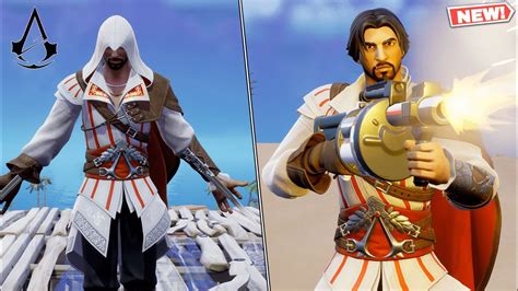 NEW Assassin S Creed Skin Ezio Auditore Gameplay Fortnite X