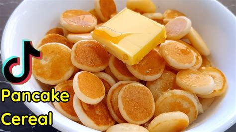 How To Make Pancake Cereal That Went Viral On Tiktok Youtube
