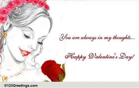 Thinking Of U On Valentines Day Free For Him Ecards Greeting Cards