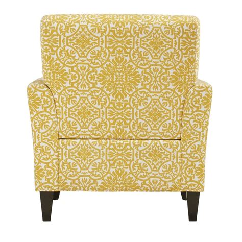Shop Handy Living Alex Gold Damask Arm Chair Overstock 12863433