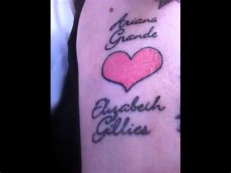 Uploaded for entertainment purposes only. My tattoo for Ariana Grande Liz Gillies Victoria Justice ...