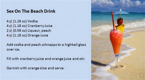 Sex On The Beach Drink Recipe How To Instructions