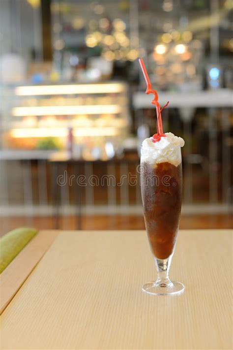 Cup Of Iced Blended Coffee Stock Photo Image Of Cream 64140372