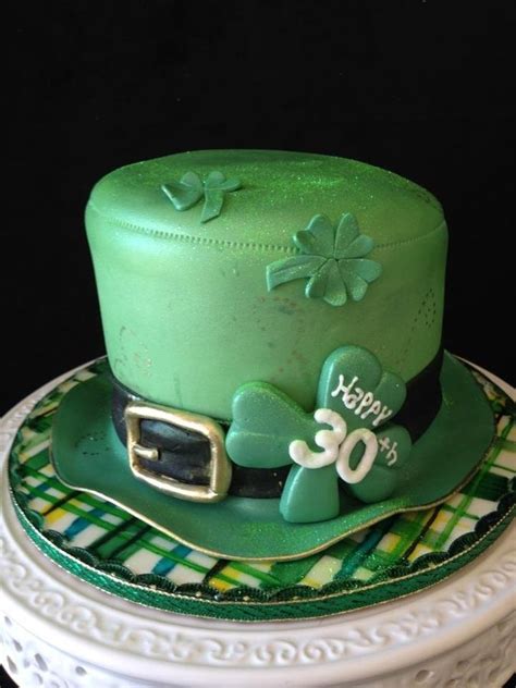 St Pattys Theme 30th Birthday Cake — Birthday Cakes Irish Birthday